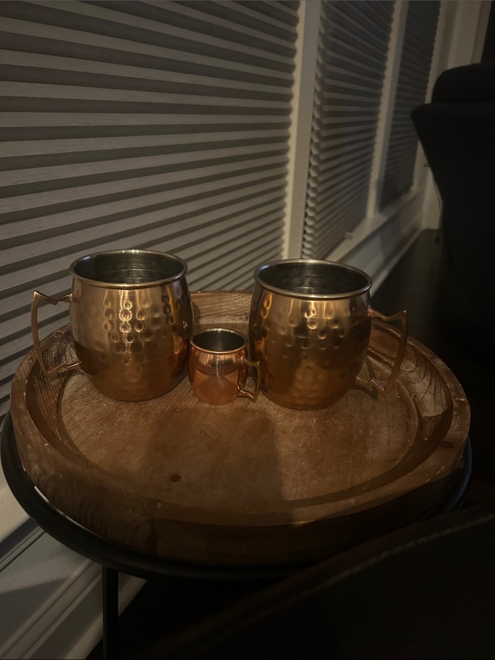 Copper Hammered Moscow Mule Mug Set - 3 Piece